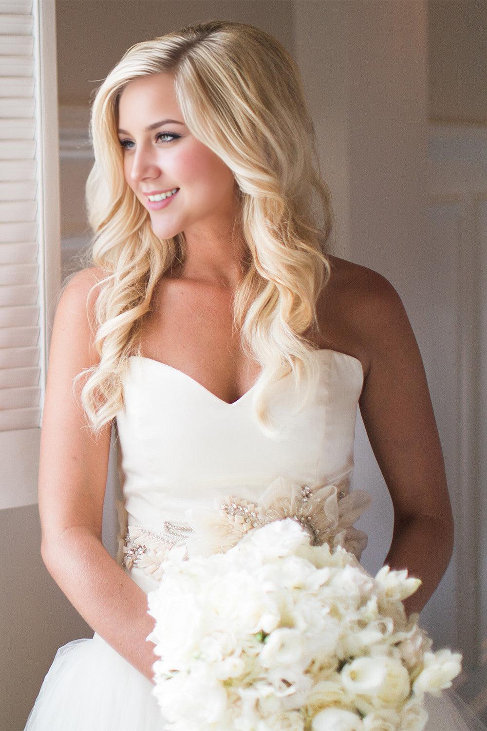 Wedding Dresses Sweetheart Bridal Gowns with Beads Flowers