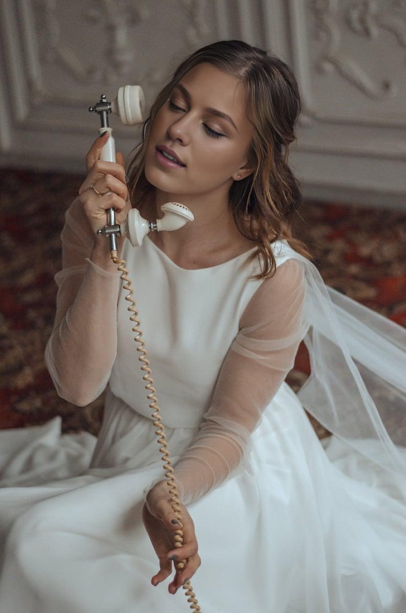 Floral Lace Wedding Gown White Wedding Dress Romantic Lace Bridal Dress Sweetheart Dress Off-the-shoulder wedding dress