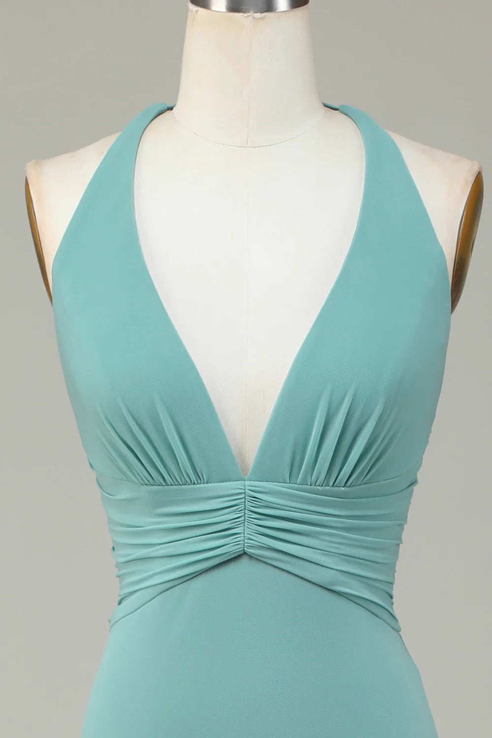 Mermaid Halter Sea Glass Bridesmaid Dress