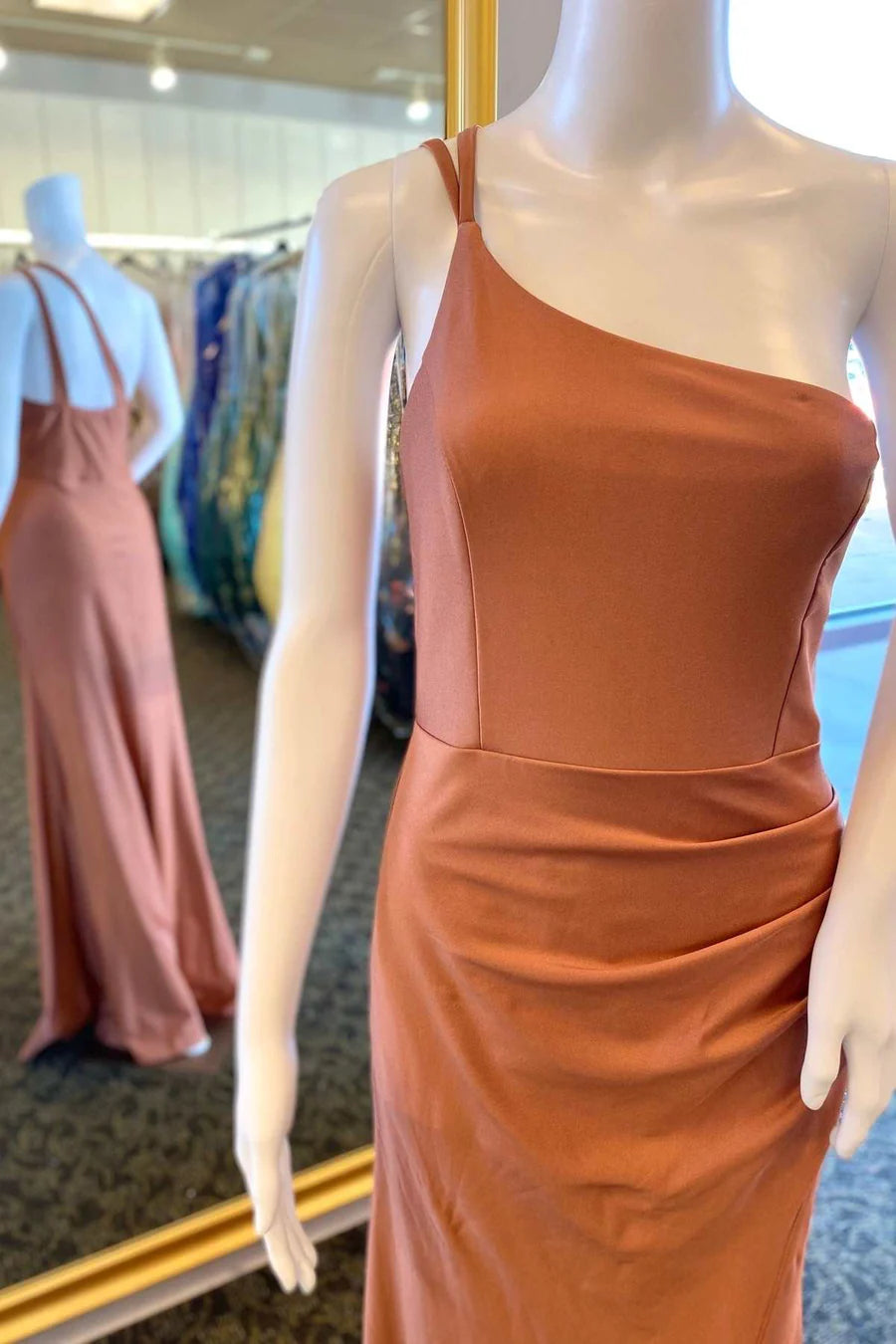 One-Shoulder Mermaid Maxi Dress