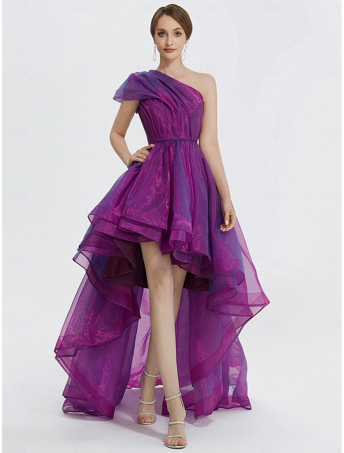 Sheath / Column Evening Gown Elegant Dress Formal Black Dress Tea Length 3/4 Length Sleeve Square Neck Stretch Fabric with Feather