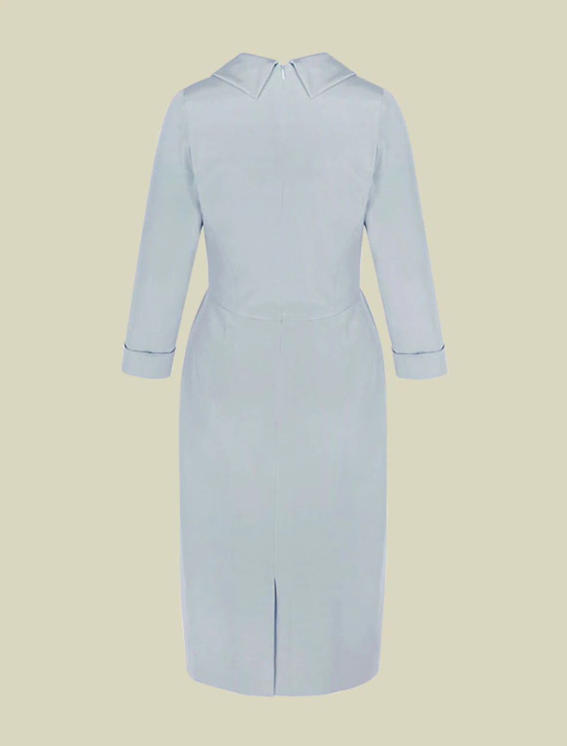 Sheath / Column Mother of the Bride Dress Elegant Jewel Neck Tea Length Italy Satin 3/4 Length Sleeve with Sash / Ribbon Bow(s)