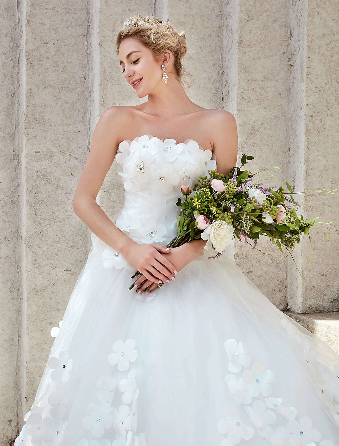 Engagement Sexy Formal Fall Wedding Dresses Mermaid / Trumpet Off Shoulder Cap Sleeve Chapel Train Lace Church Bridal Gowns With Appliques 2023 Summer Wedding Party