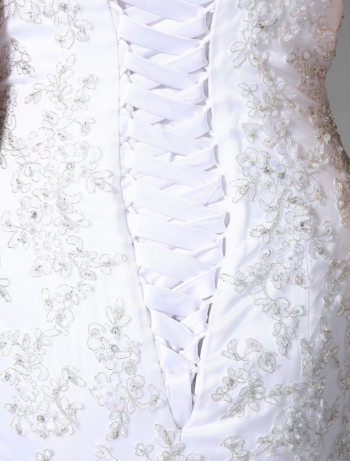 Wedding Dresses Mermaid / Trumpet Sweetheart Sleeveless Sweep / Brush Train Tulle Bridal Gowns With Crystal Beading