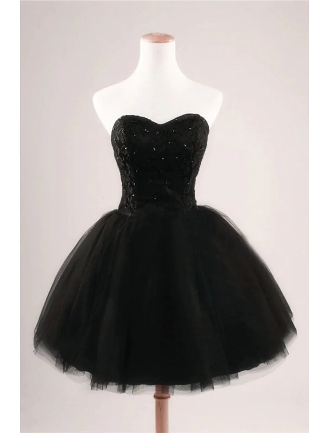 DingjiBall Gown Cocktail Dresses Party Dress Graduation Knee Length Sleeveless Sweetheart Tulle with Pleats Beading