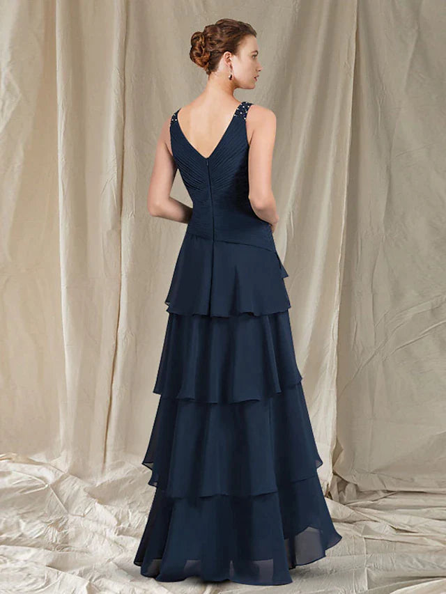 DingjiTwo Piece A-Line Mother of the Bride Dress Elegant High Low V Neck Asymmetrical Floor Length Chiffon Short Sleeve Wrap Included with Ruched Ruffles
