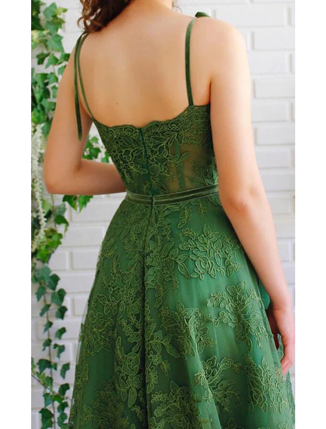 A-Line Prom Dresses See Through Dress Formal Prom Floor Length Sleeveless Sweetheart Lace Backless with Embroidery