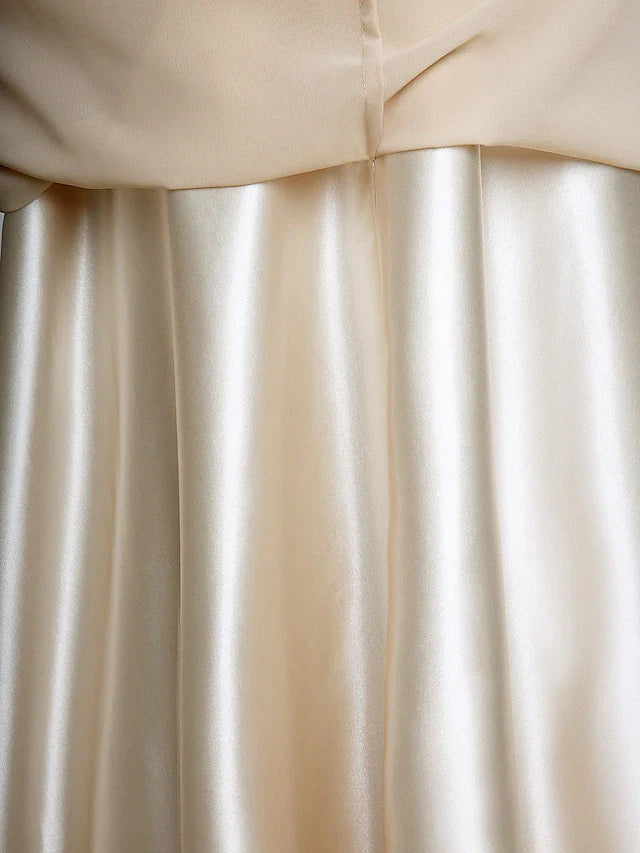 Sheath / Column Mother of the Bride Dress Plus Size Elegant V Neck Floor Length Chiffon Sleeveless with Criss Cross Appliques