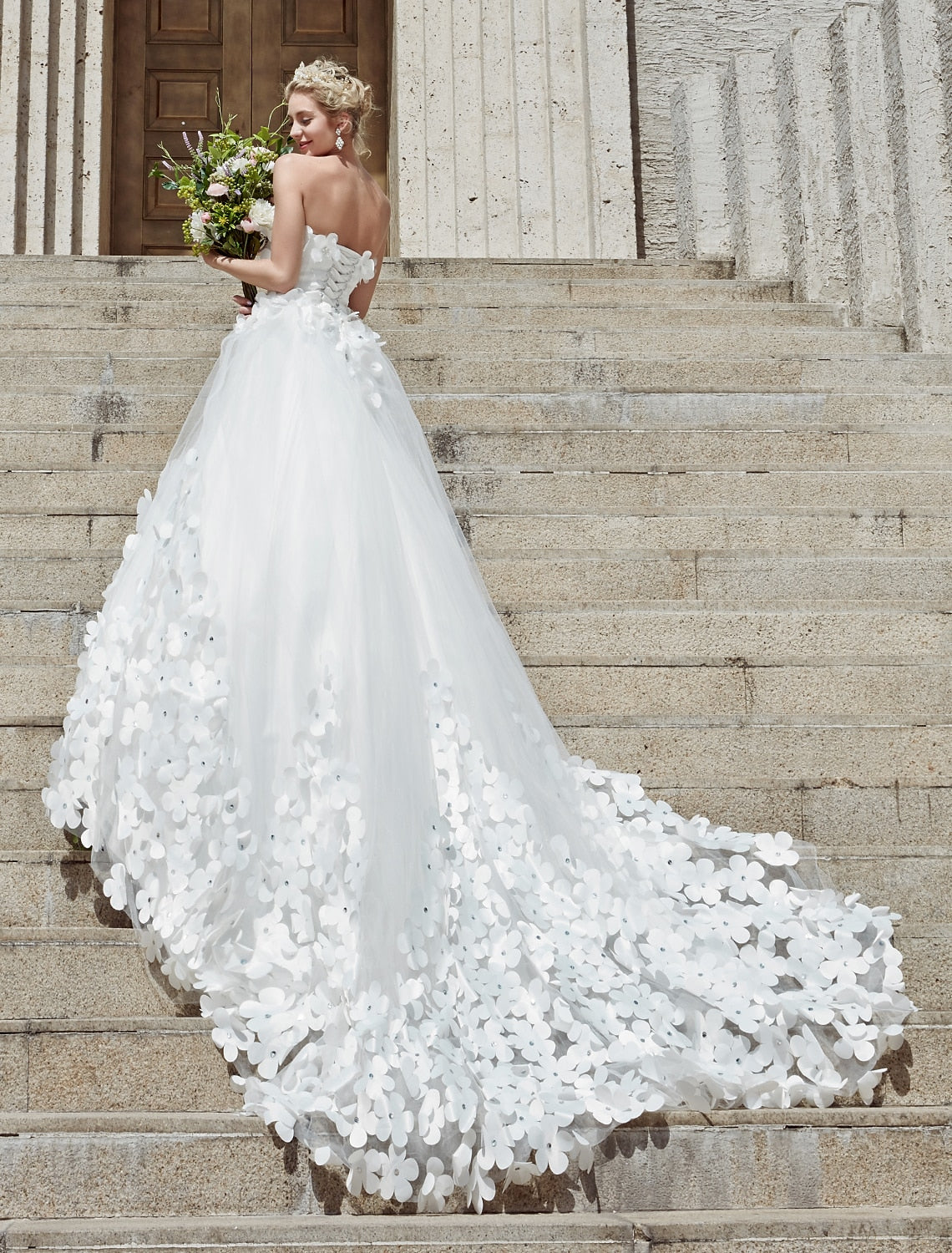 Engagement Sexy Formal Fall Wedding Dresses Mermaid / Trumpet Off Shoulder Cap Sleeve Chapel Train Lace Church Bridal Gowns With Appliques 2023 Summer Wedding Party