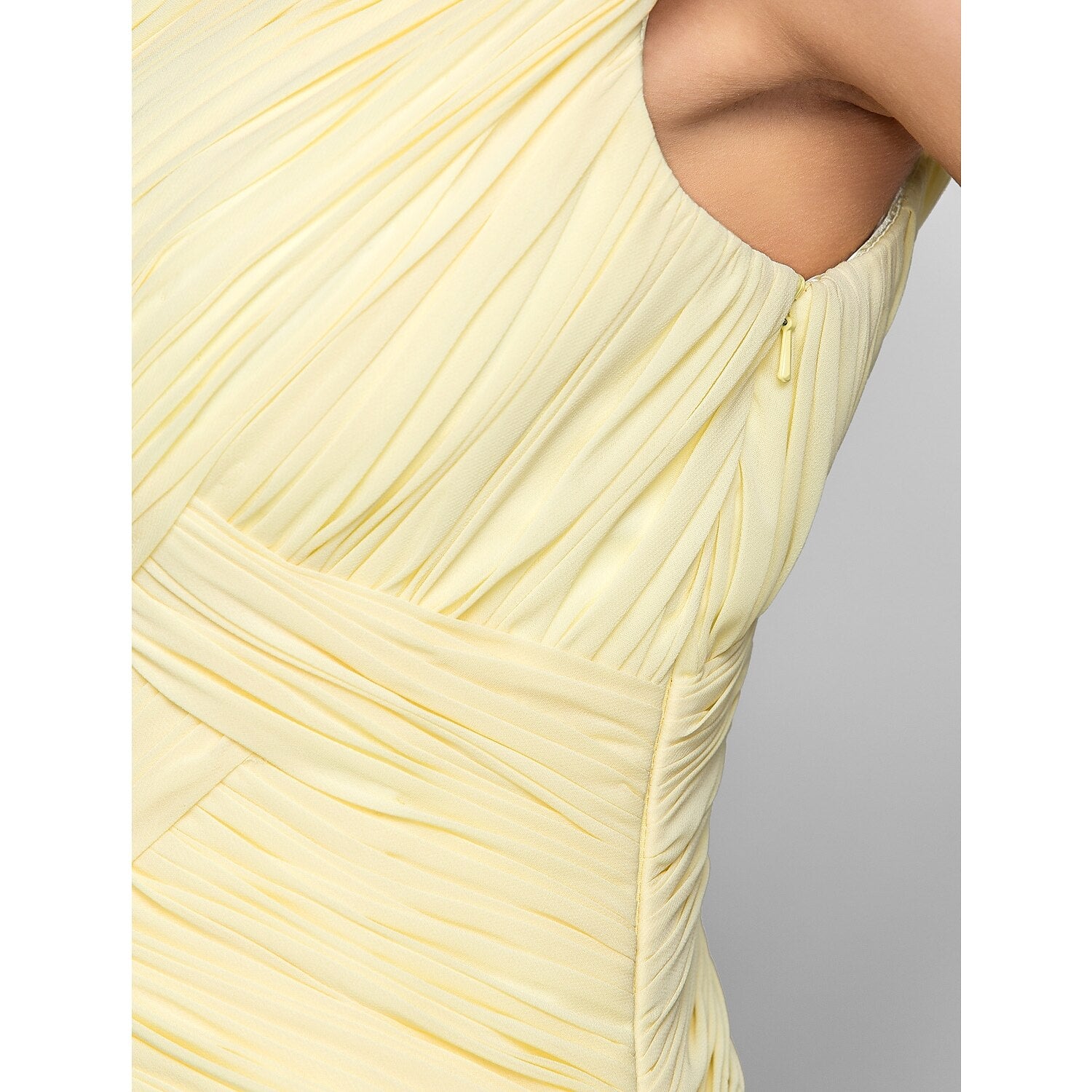 Sheath / Column Elegant Prom Formal Evening Military Ball Dress V Neck Short Sleeve Floor Length Chiffon with Criss Cross Crystals