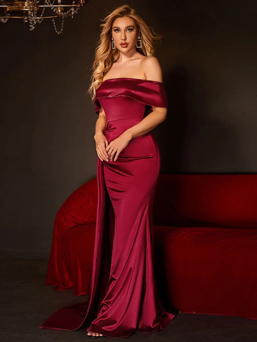 Sleeveless Sequin Evening Dresses With Ribbon