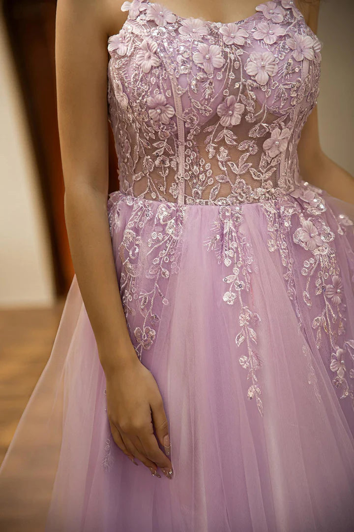 Stunning Lilac Senior Prom Dress