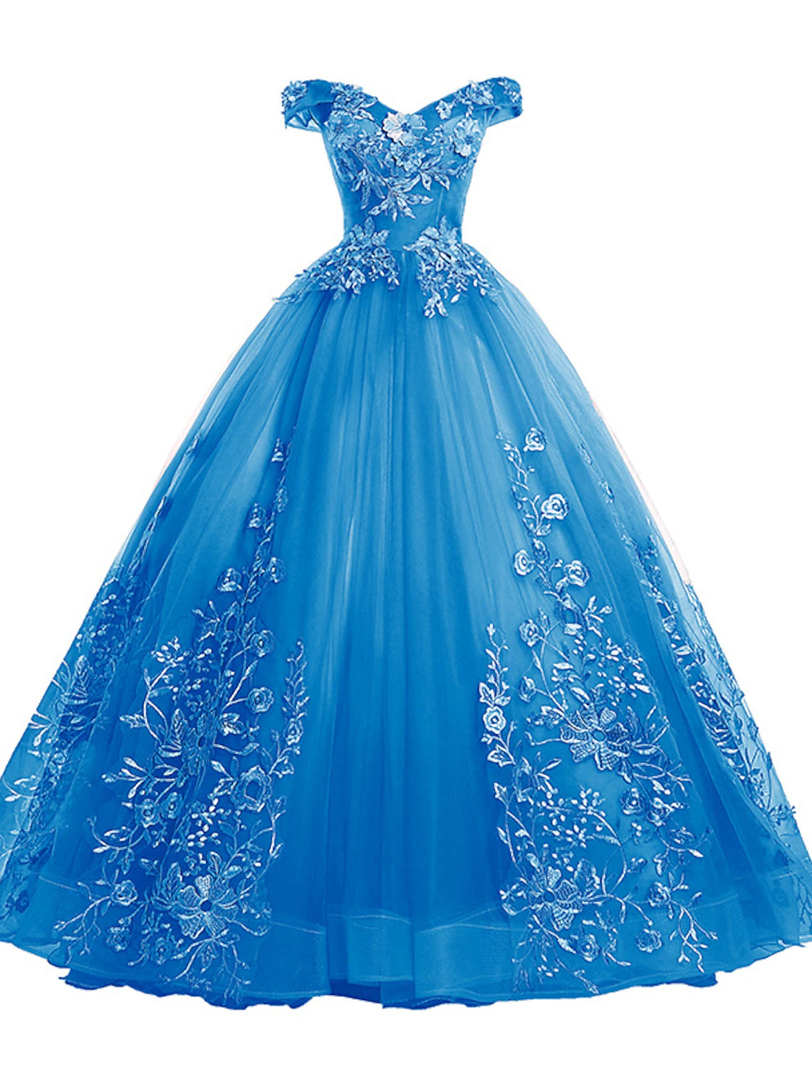 Ball Gown Quinceanera Dresses Princess Dress Red Green Dress Quinceanera Floor Length Sleeveless Off Shoulder Polyester with Appliques