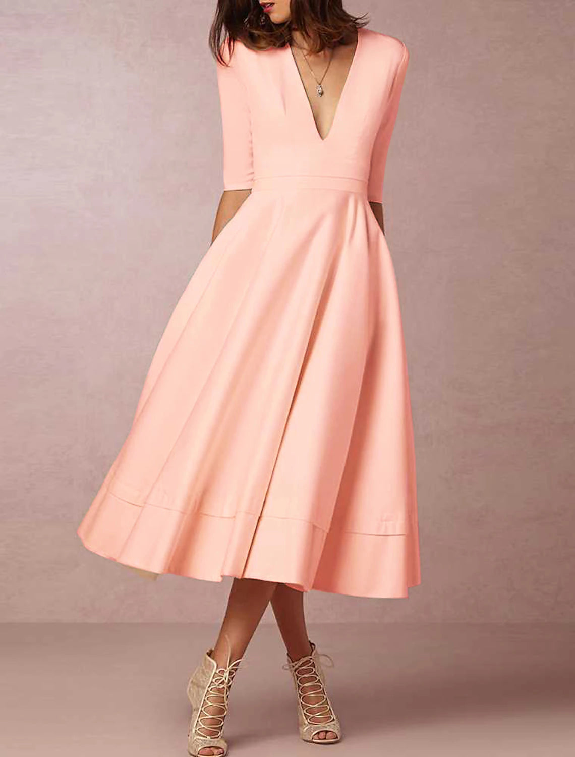 Beach Simple Wedding Dresses A-Line V Neck Sleeveless Court Train Satin Bridal Gowns With Pleats Ruched