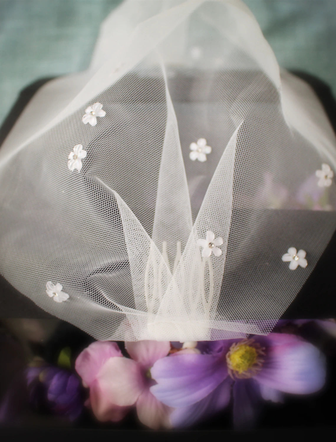 One-tier Euramerican Wedding Veil Blusher Veils / Birdcage Veils with Acrylic / Crystals / Rhinestones Tulle