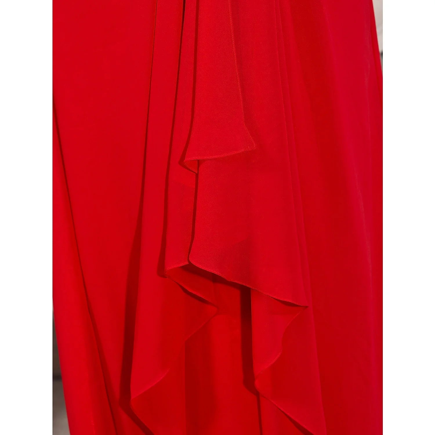 DingjiA-Line Celebrity Style Dress Wedding Guest Formal Evening Floor Length Sleeveless Plunging Neck Chiffon with Beading