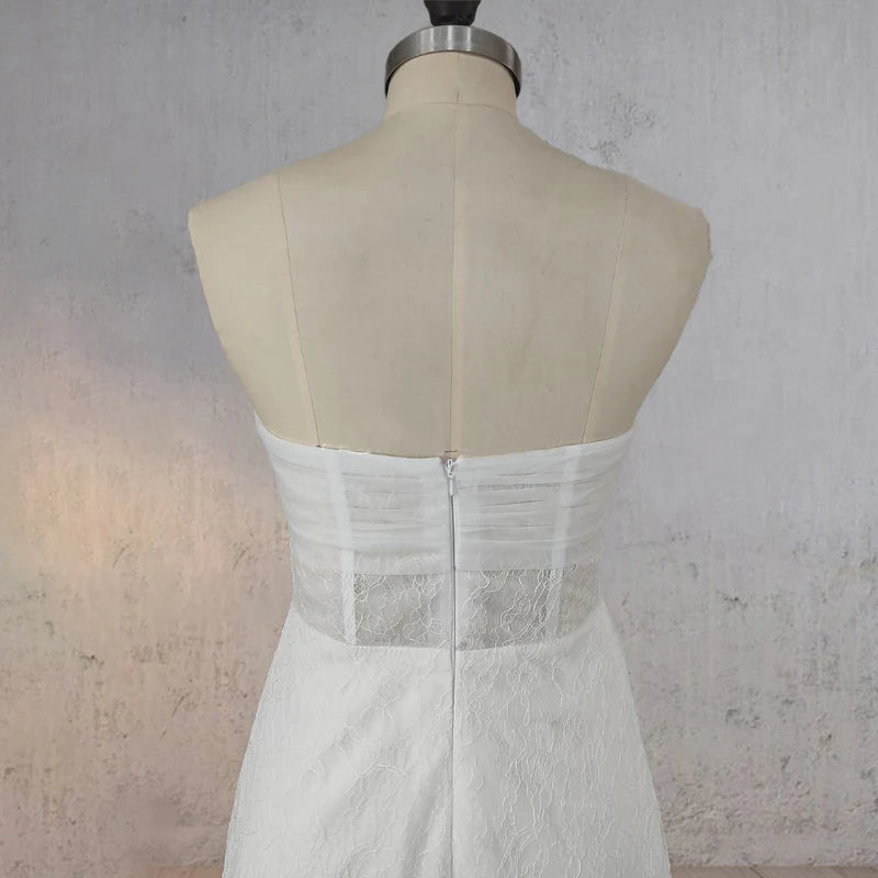 A-Line Sweetheart Strapless Enchantment Wedding Dress