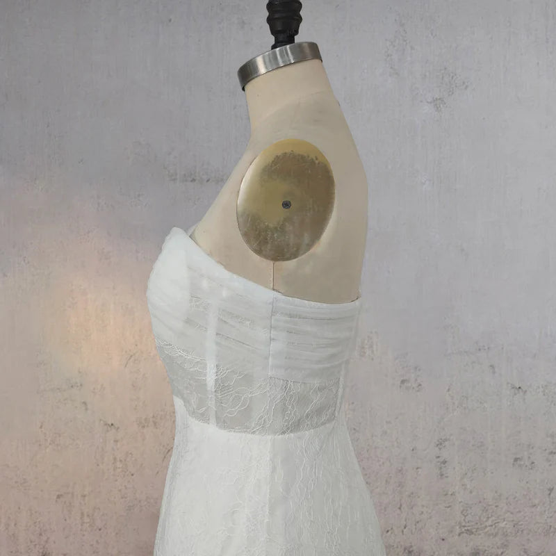 A-Line Sweetheart Strapless Enchantment Wedding Dress