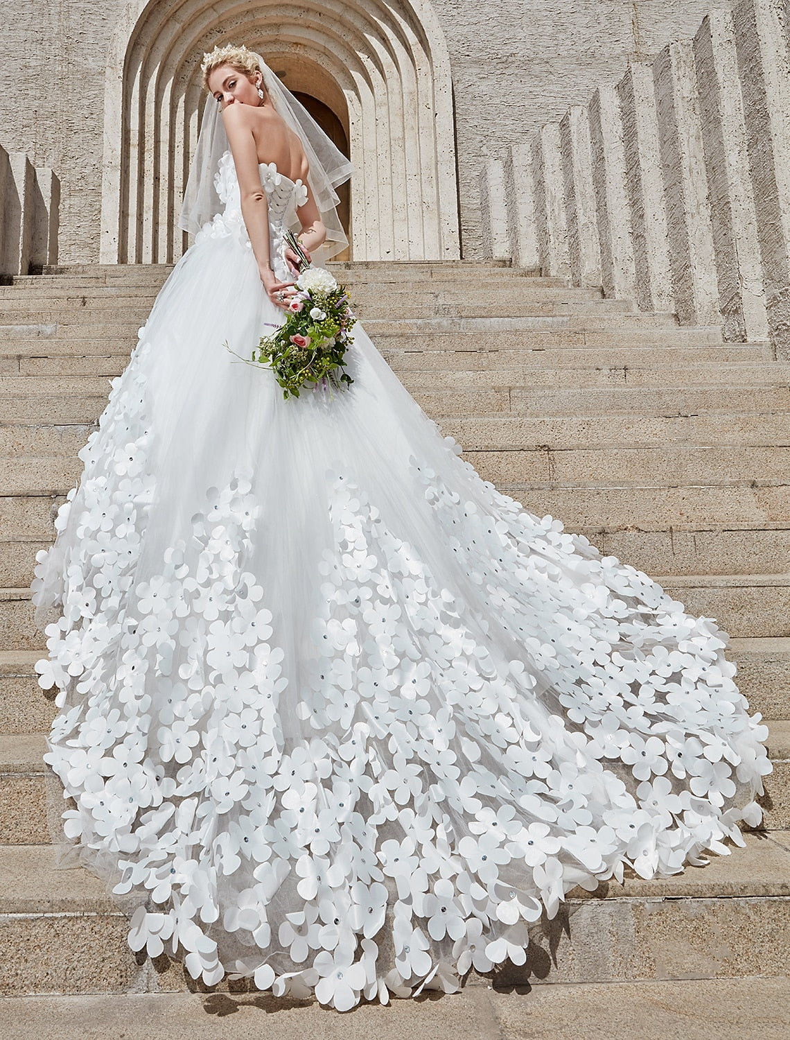 Engagement Sexy Formal Fall Wedding Dresses Mermaid / Trumpet Off Shoulder Cap Sleeve Chapel Train Lace Church Bridal Gowns With Appliques 2023 Summer Wedding Party