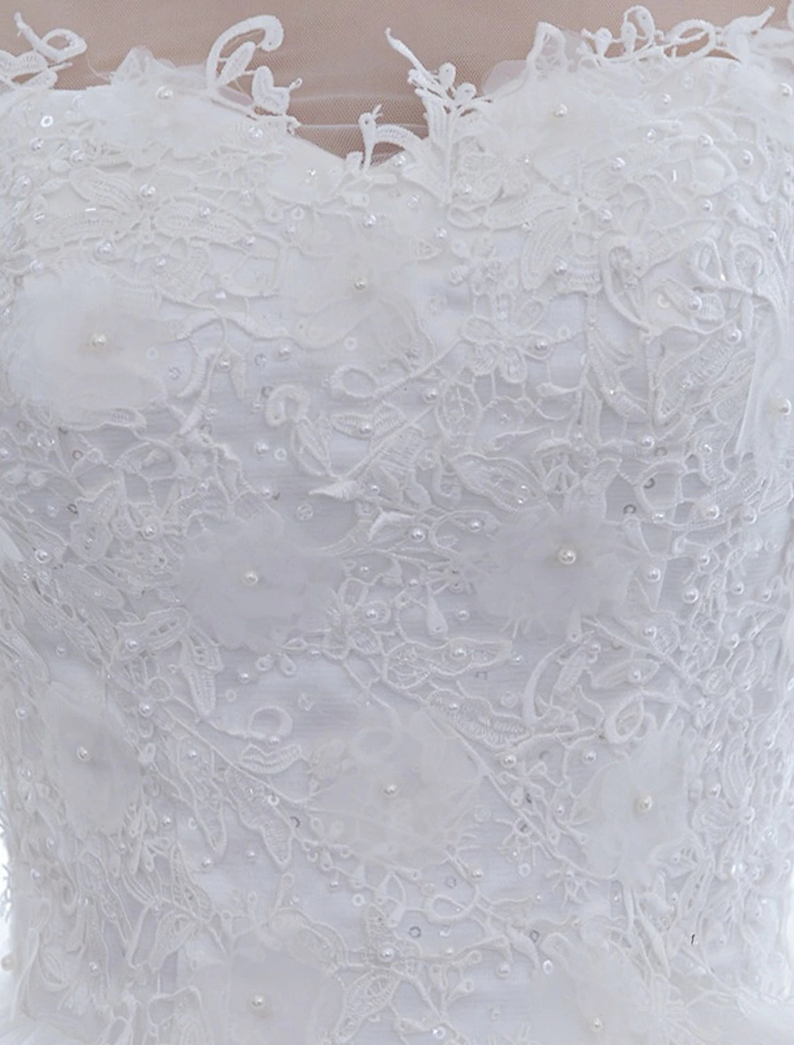 Reception Formal Wedding Dresses Ball Gown Illusion Neck Half Sleeve Floor Length Satin Bridal Gowns With Lace Summer Wedding Party