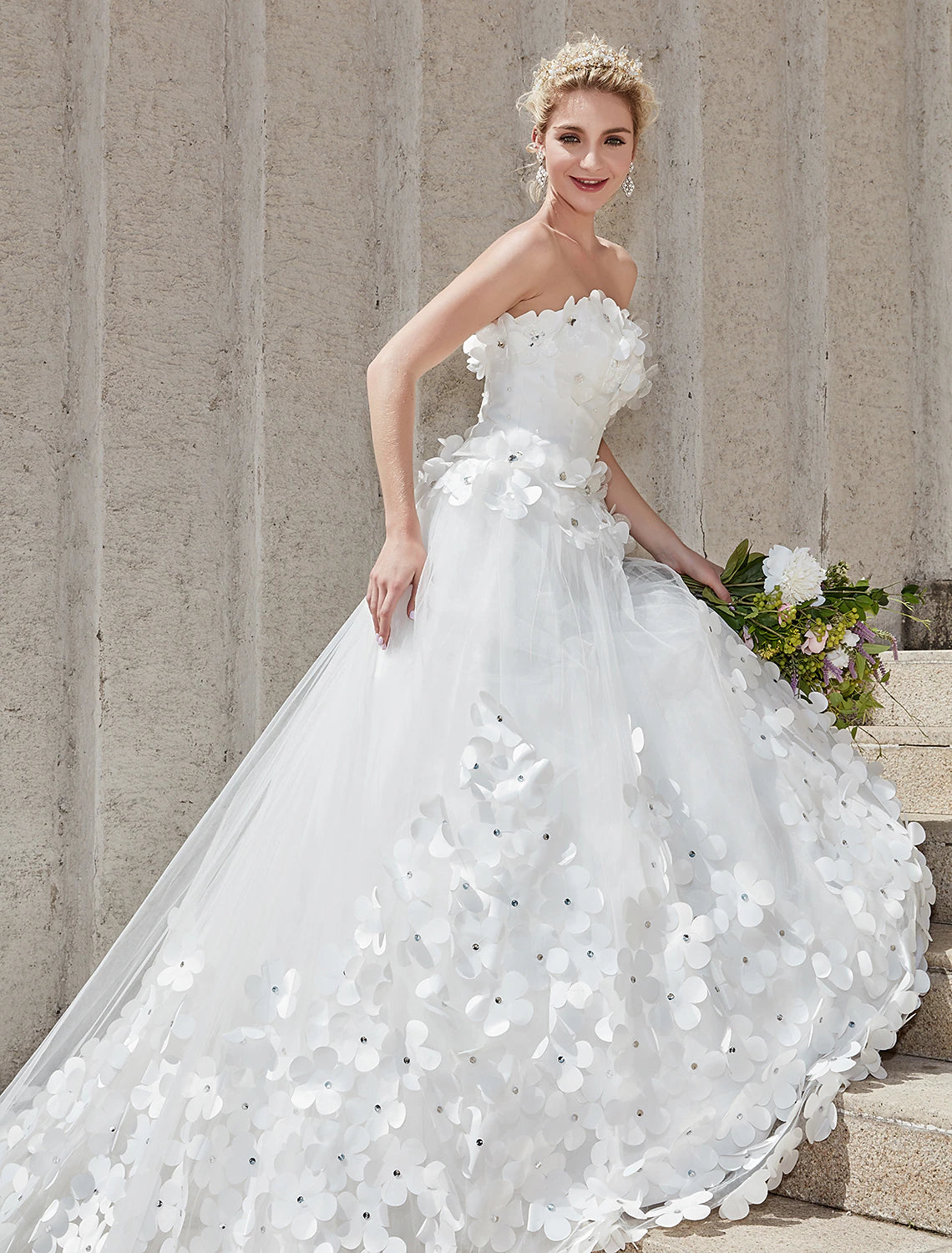 Engagement Sexy Formal Fall Wedding Dresses Mermaid / Trumpet Off Shoulder Cap Sleeve Chapel Train Lace Church Bridal Gowns With Appliques 2023 Summer Wedding Party