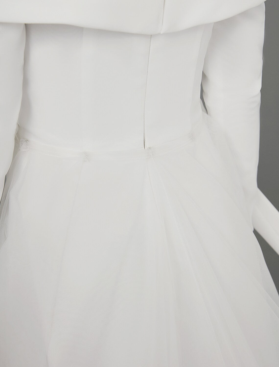 Engagement Formal Wedding Dresses A-Line Long Sleeve Off Shoulder Chiffon With